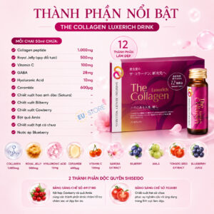 Nước uống collagen cao cấp Shiseido The Collagen Luxerich Drink Nhật Bản