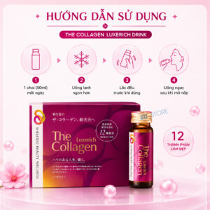 Nước uống collagen cao cấp Shiseido The Collagen Luxerich Drink Nhật Bản