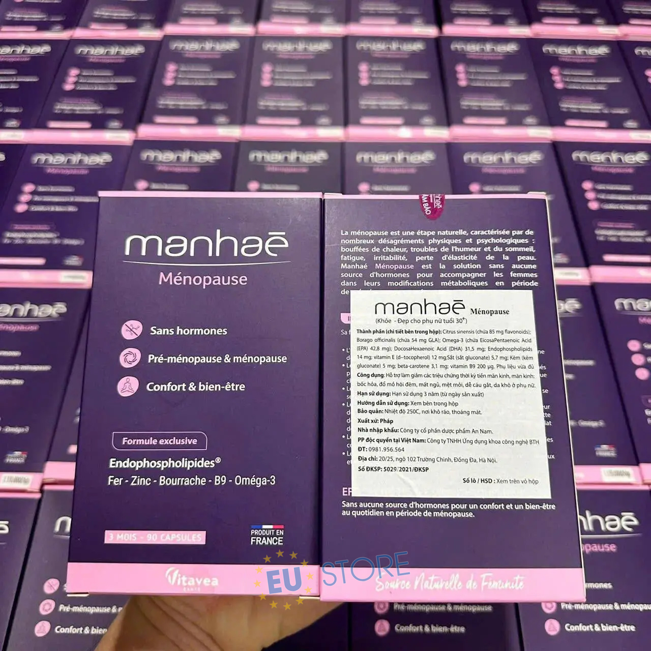 Manhaé Ménopause Vitavea Pháp - Viên uống hỗ trợ tiền mãn kinh và mãn kinh