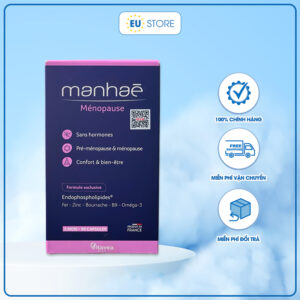 Manhaé Ménopause Vitavea Pháp - Viên uống hỗ trợ tiền mãn kinh và mãn kinh