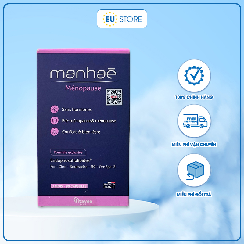 Manhaé Ménopause Vitavea Pháp - Viên uống hỗ trợ tiền mãn kinh và mãn kinh
