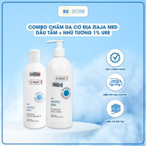 Combo Chăm Sóc Da Cơ Địa Ziaja Med – Dầu Tắm 270ml + Nhũ Tương 1% Urea 400ml