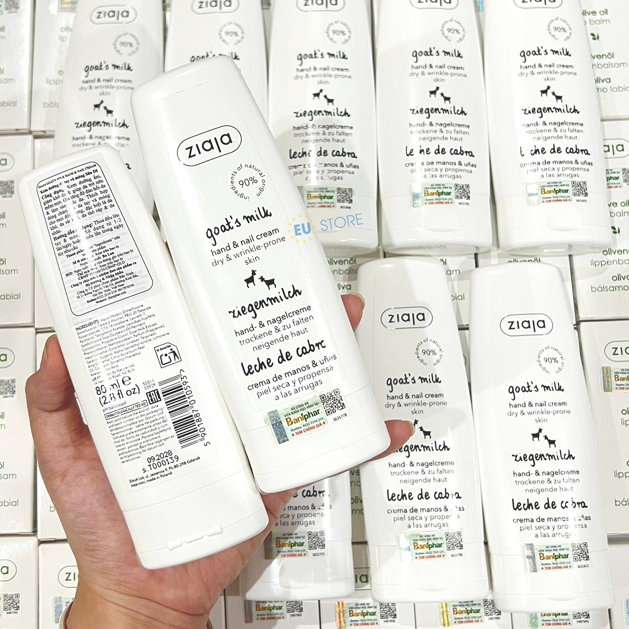Kem dưỡng da tay và móng Ziaja Goat’s Milk 80ml