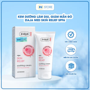 Kem dưỡng dịu da, giảm mẩn đỏ Ziaja Med Skin Relief Soothing Cream SPF 6 50ml
